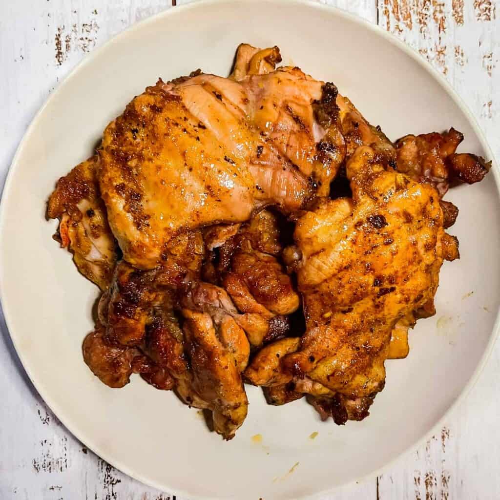 Smoked Boneless Skinless Chicken Thighs on Pellet Grill Winding Creek