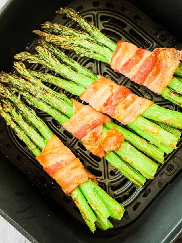 Air Fryer Bacon Wrapped Asparagus Winding Creek Ranch