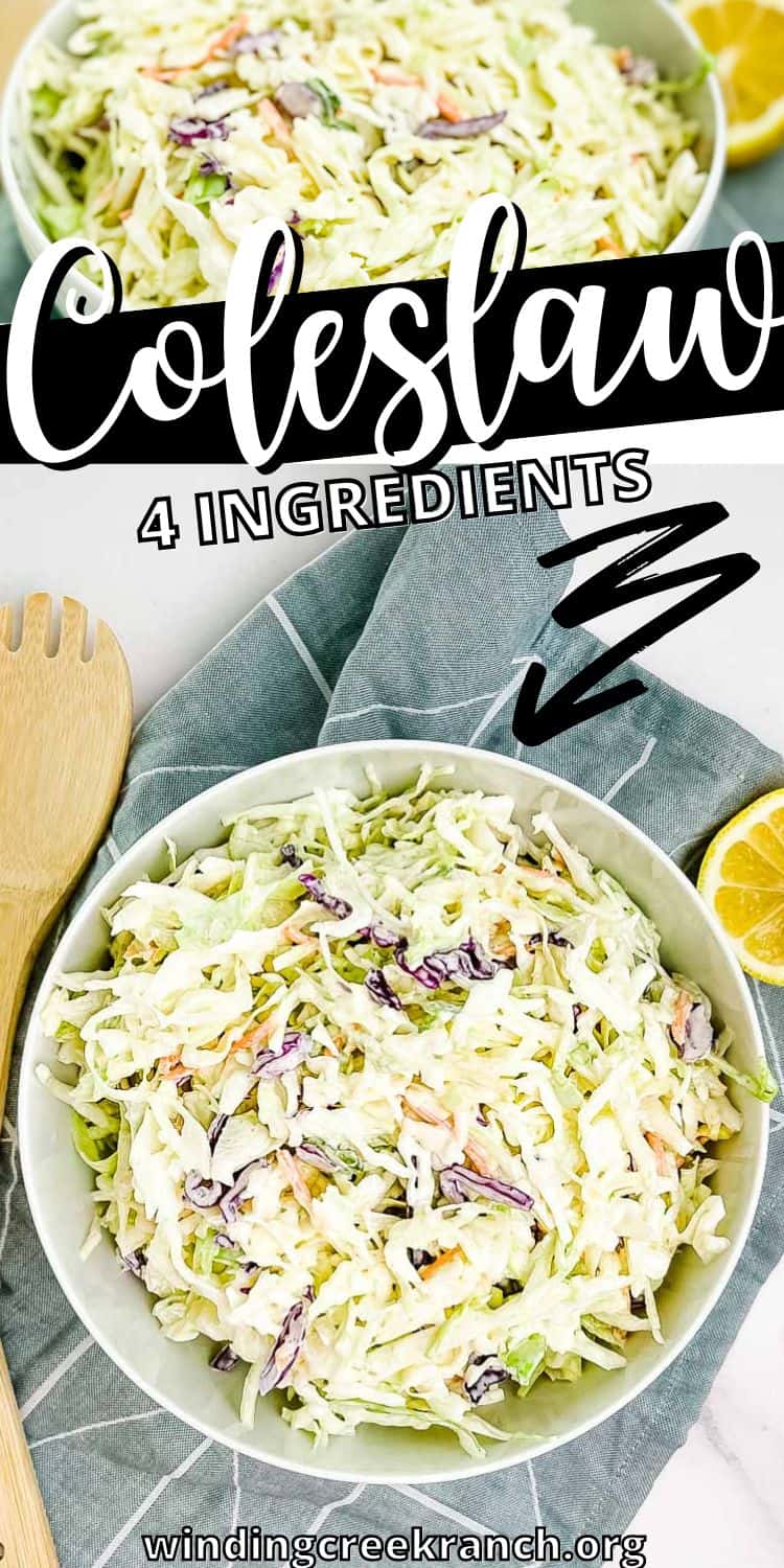 Easy Miracle Whip Coleslaw Recipe Winding Creek Ranch