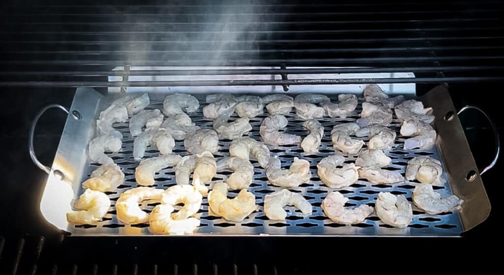 how to smoke shrimp on a pellet grill