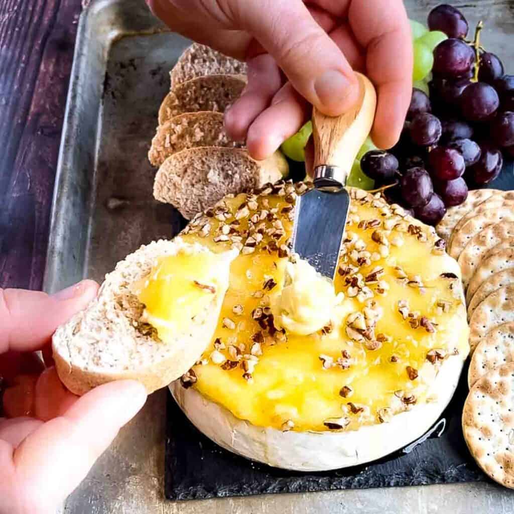 Baked Brie Cheese With Honey Winding Creek Ranch