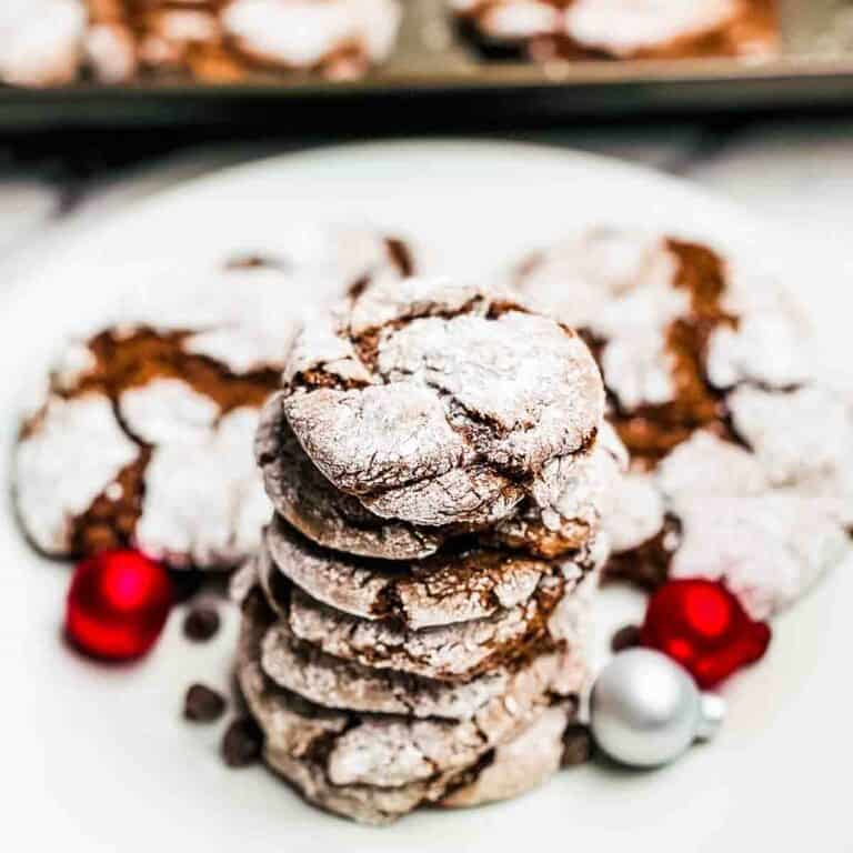 Chocolate Crinkle Cookies With Cake Mix