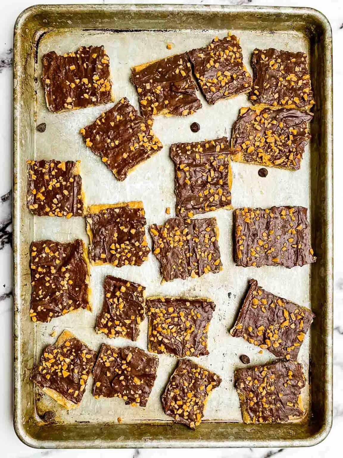 Christmas Crack Recipe With Graham Crackers (Graham Cracker Toffee)