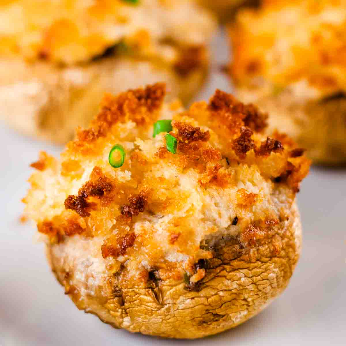 Air Fryer Crab Stuffed Mushrooms - Winding Creek Ranch