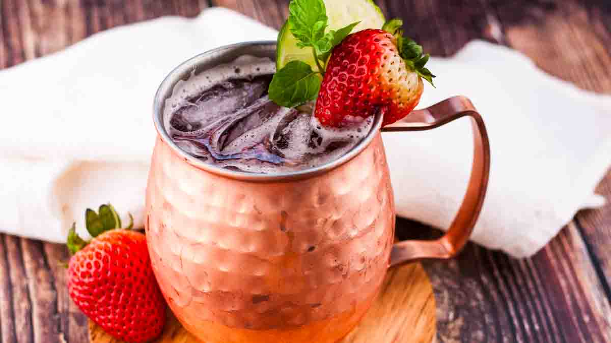 Strawberry Moscow Mule - Winding Creek Ranch