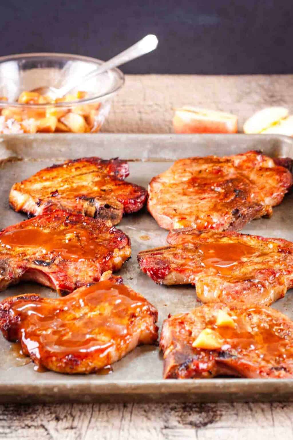 Smoked Apple Pork Chops With Apple Glaze Winding Creek Ranch