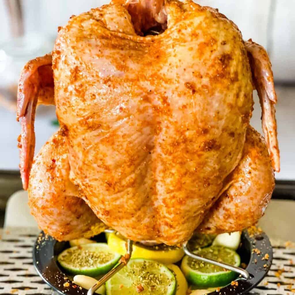 Pellet Grill Slow Smoked Whole Chicken Winding Creek Ranch