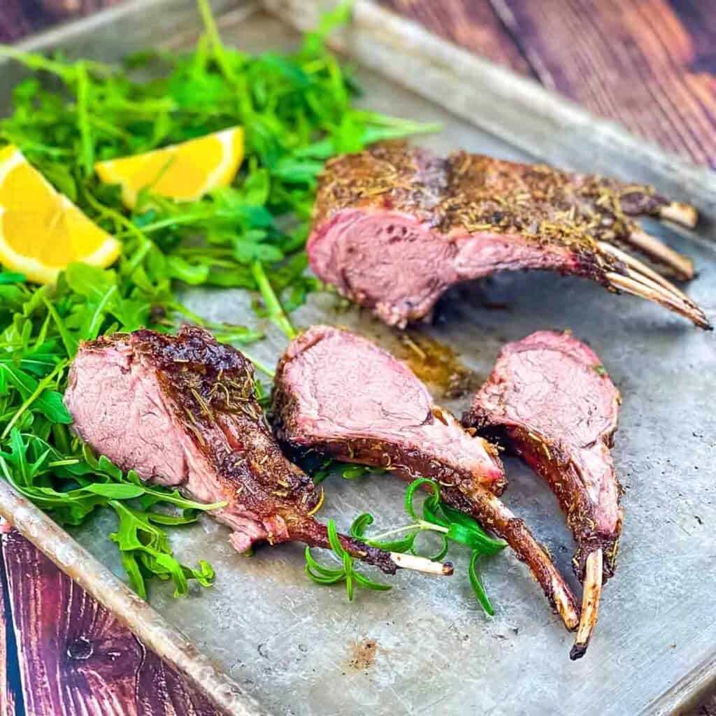 Smoked Rack Of Lamb On Pellet Grill - Winding Creek Ranch