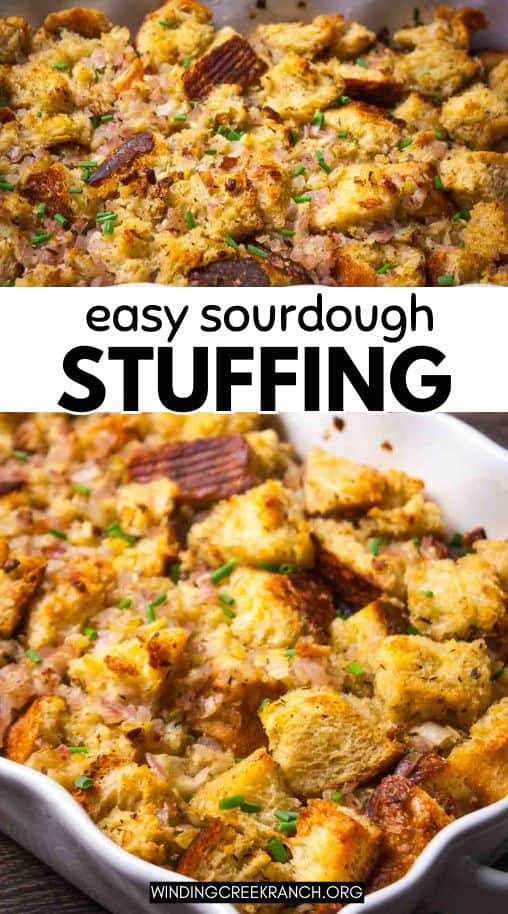 Easy Sourdough Stuffing Recipe - Winding Creek Ranch