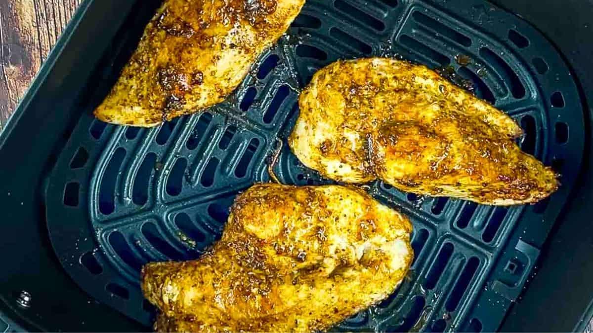 Golden, seasoned chicken cutlets cooked to perfection.