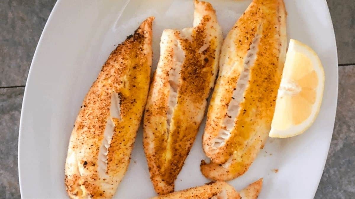 Light and flaky tilapia fillets seasoned to perfection.