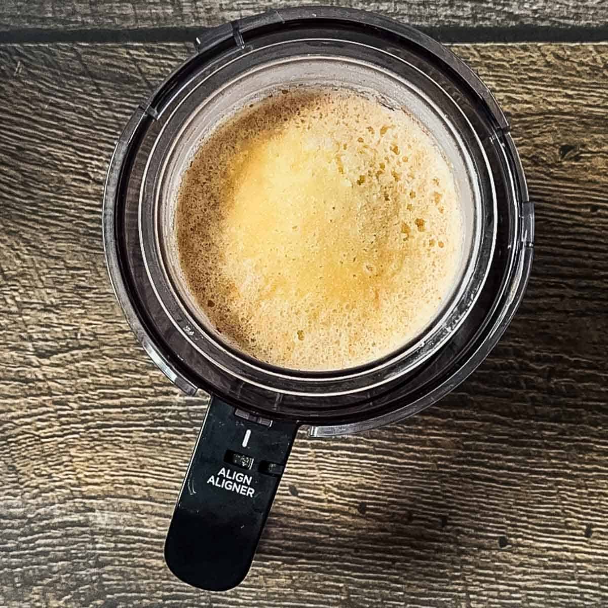 Frozen pint in the bowl assembly.